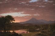 Frederic Edwin Church Mt. Ktaddn oil on canvas